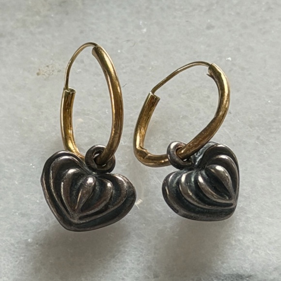 LAGOS Gold and Sterling Silver Hoop Earrings - Picture 2 of 8